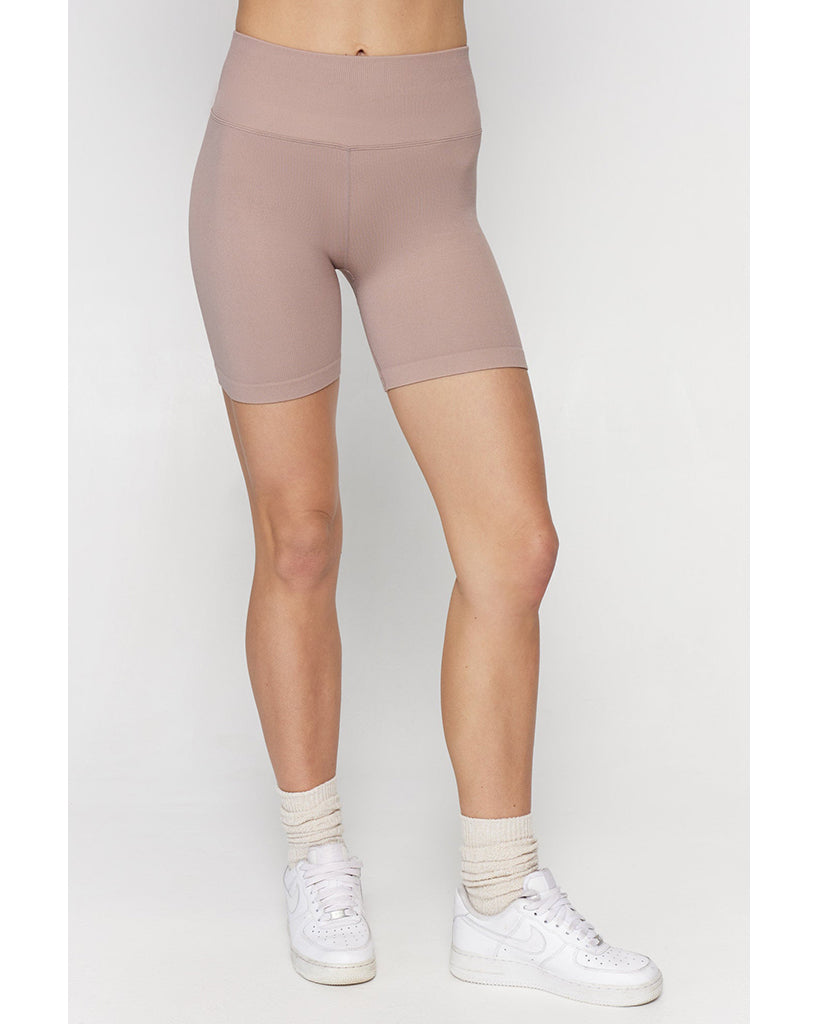 Spiritual Gangster Seamless Biker Shorts - FA23608009 - Womens - Rose Taupe