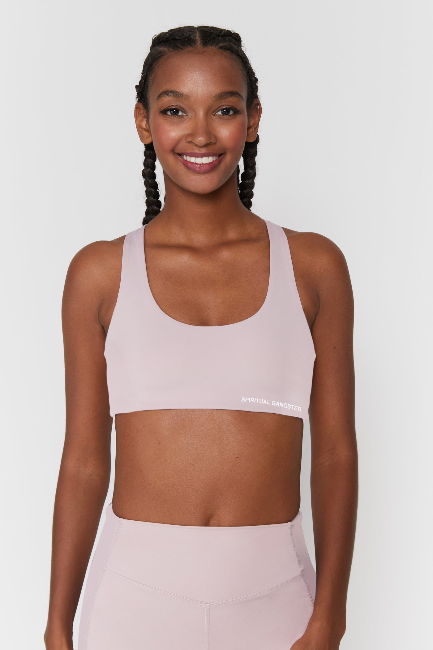 Spiritual Gangster Studio Sports Bra Clean - Womens - Rose Quartz -  Dancewear Centre