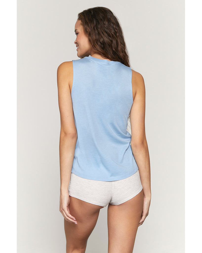 Spiritual Gangster Vibes Muscle Tank - SU10411003 - Womens - Sky - Activewear - Tops - Dancewear Centre Canada