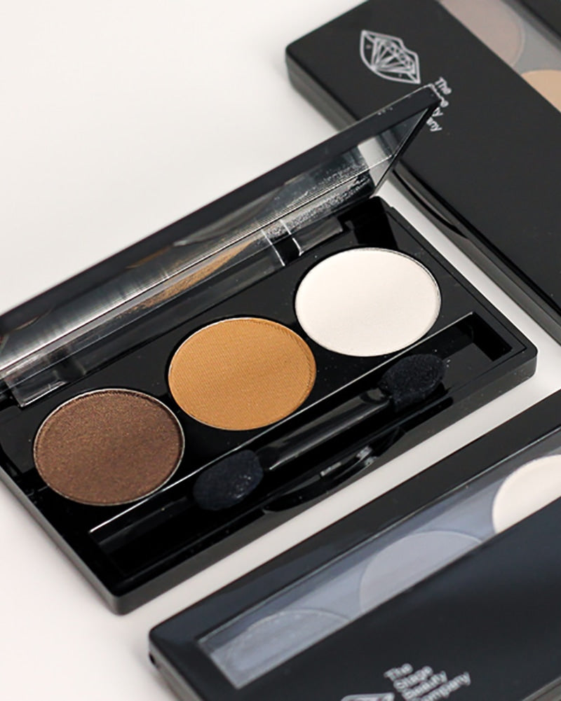 Stage Beauty Co. 3 Well Palette Eyeshadow - Brown Smokey Eye - Accessories - Makeup - Dancewear Centre Canada