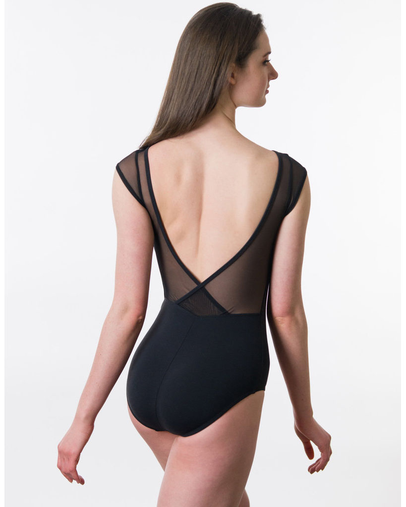Suffolk Illusion Sweetheart Mesh Cap Sleeve Leotard - 2287A Womens - Dancewear - Bodysuits & Leotards - Dancewear Centre Canada