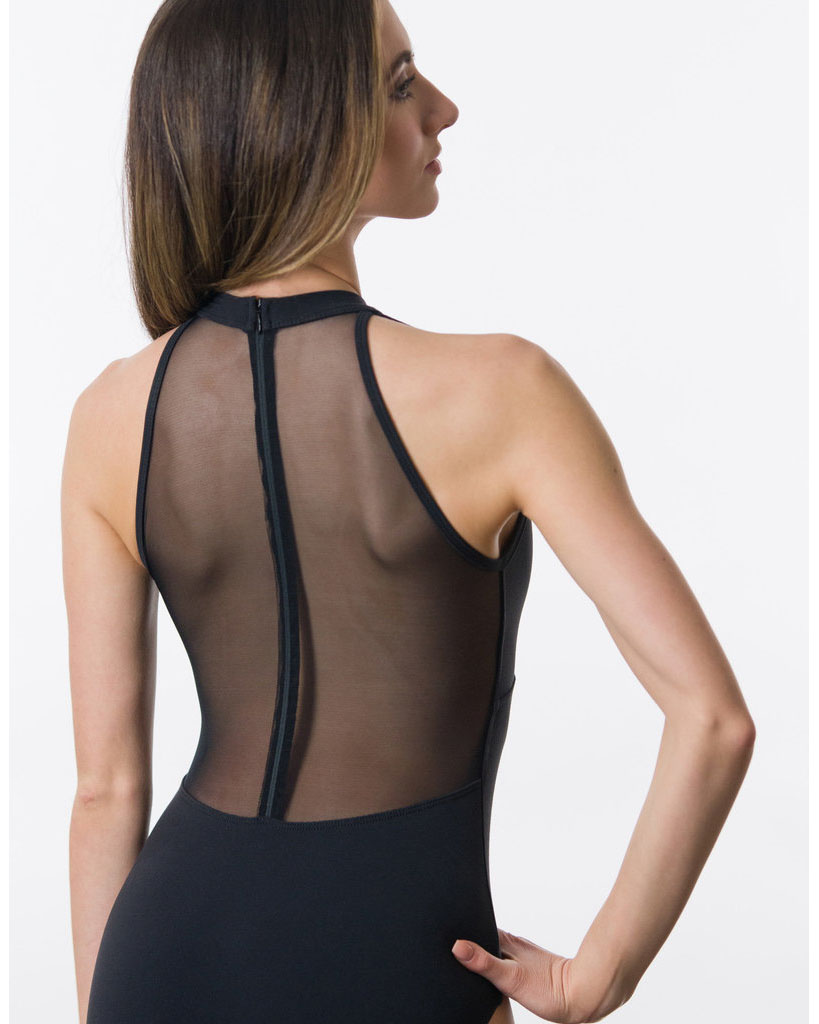 Suffolk Mock Turtleneck Empire Mesh Sleeveless Leotard - 2286A Womens - Dancewear - Bodysuits &amp; Leotards - Dancewear Centre Canada