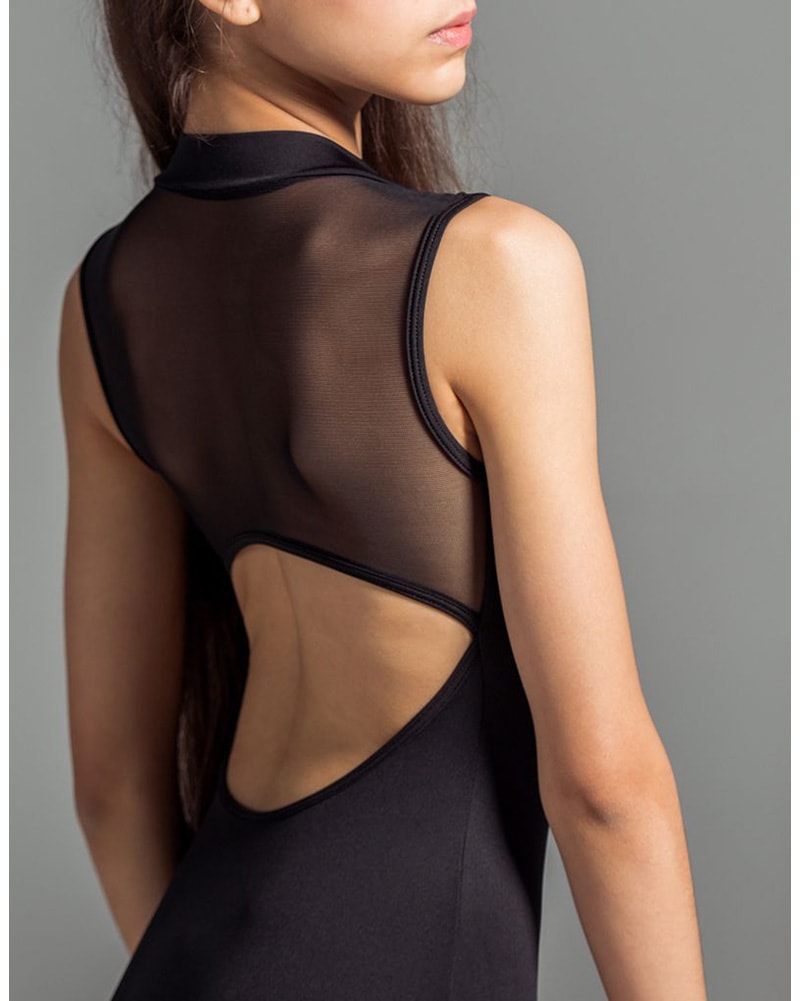 Suffolk Zip Front Mesh Back Sleeveless Leotard - 2138A Womens - Dancewear - Bodysuits &amp; Leotards - Dancewear Centre Canada