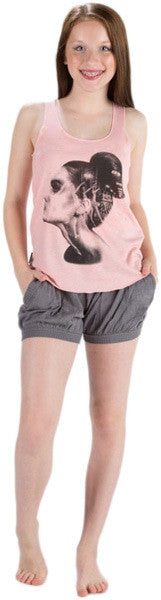 Sugar and Bruno Ballerina Portrait Racerback Tank Top - D7851 Womens - Heather Pink - Dancewear - Tops - Dancewear Centre Canada