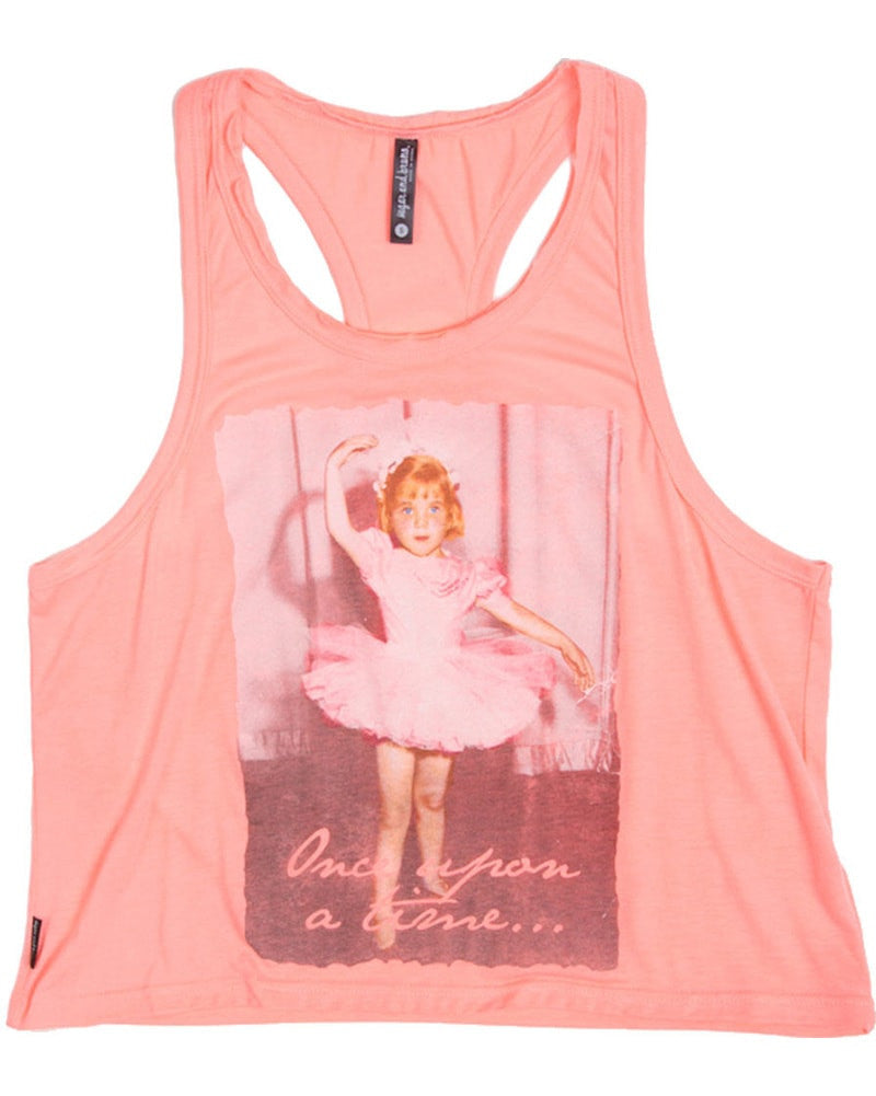 Sugar and Bruno Once Upon a Time Oversized T-Back Tank Top - D7246 Girls - Coral - Dancewear - Tops - Dancewear Centre Canada