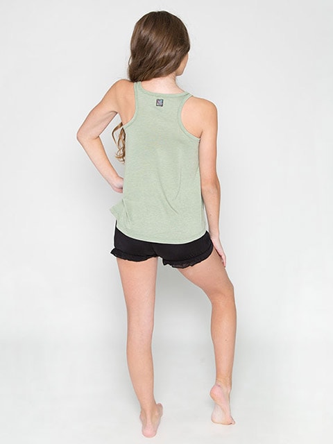 Sugar and Bruno Sorry Everyday Tank Top - D9322 Itty Bitty Girls - Heather Green - Dancewear - Tops - Dancewear Centre Canada