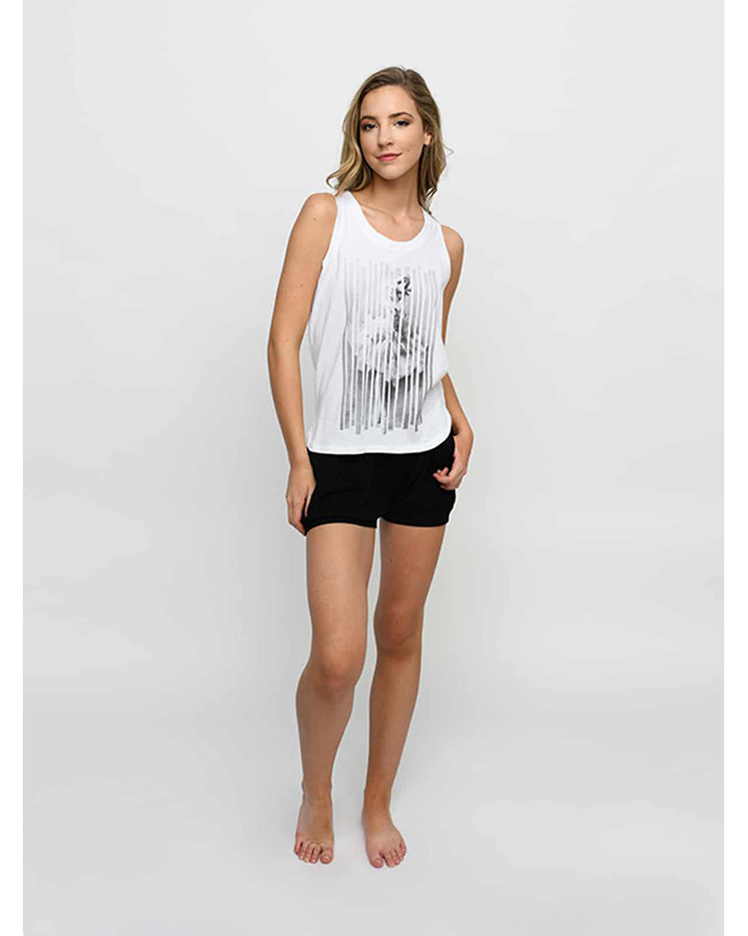 Sugar and Bruno Ballerina Racerback Tank Top - D9756 Womens - White - Dancewear - Tops - Dancewear Centre Canada