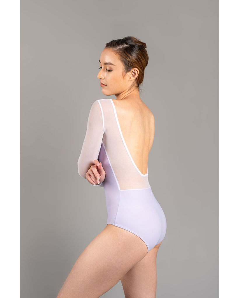 Supertone Duo Collection Margaux Mesh Long Sleeve Leotard - Womens