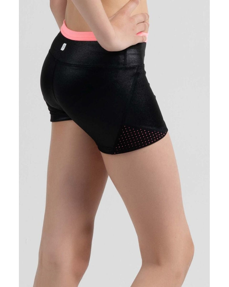 Sylvia P Court Side Shorts - Girls - Black - Dancewear - Bottoms - Dancewear Centre Canada