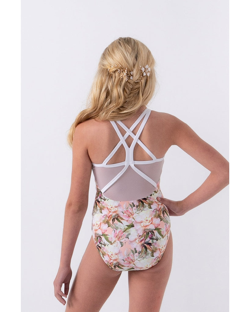 Sylvia P Desert Flower Sleeveless  Leotard - Girls - Dancewear - Bodysuits &amp; Leotards - Dancewear Centre Canada