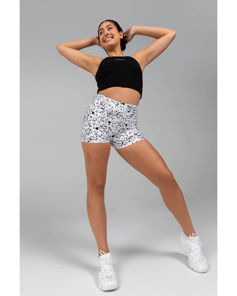 Sylvia P Free Form Cropped Singlet - Girls - Black