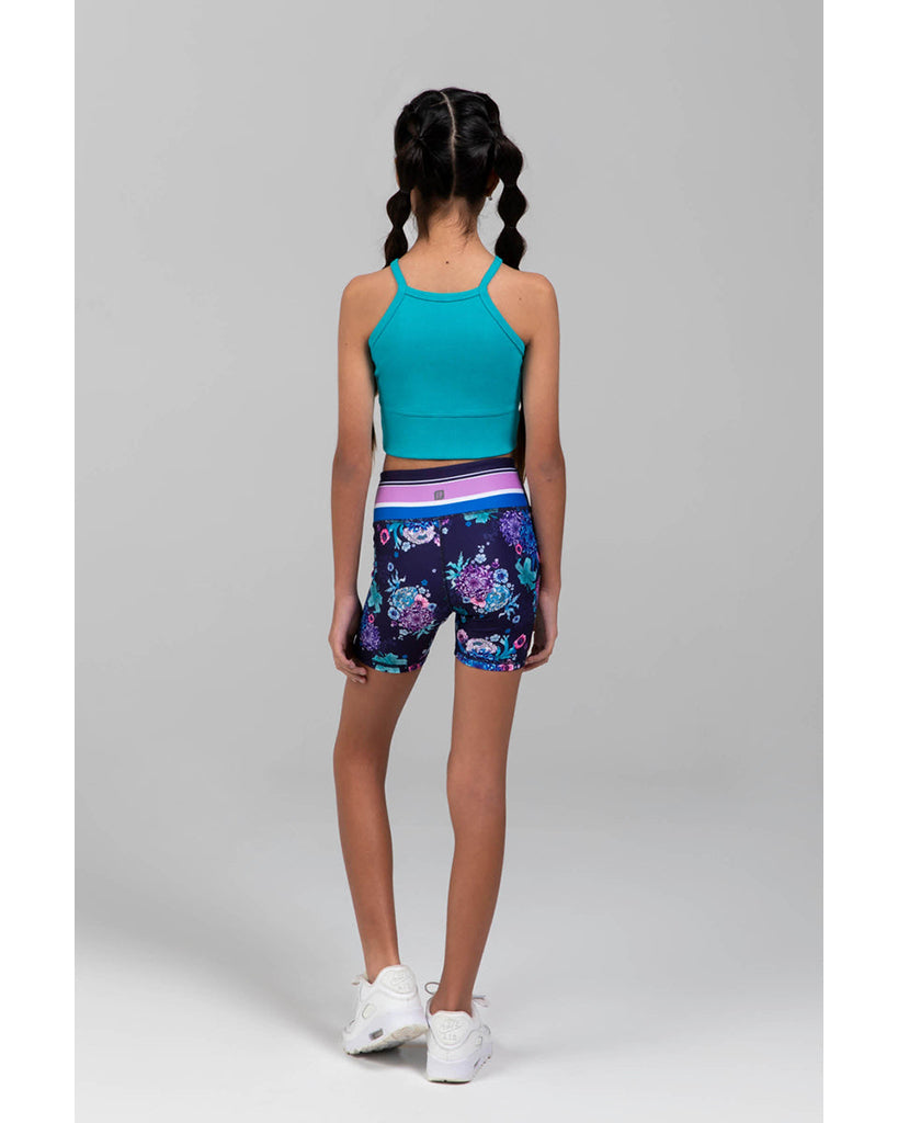 Sylvia P Free Form Cropped Singlet - Girls - Cornflower