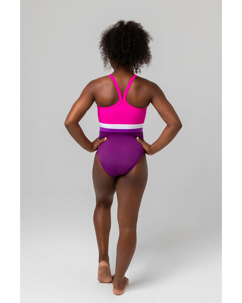 Sylvia P New Formation Gymnastic Leotard - Girls