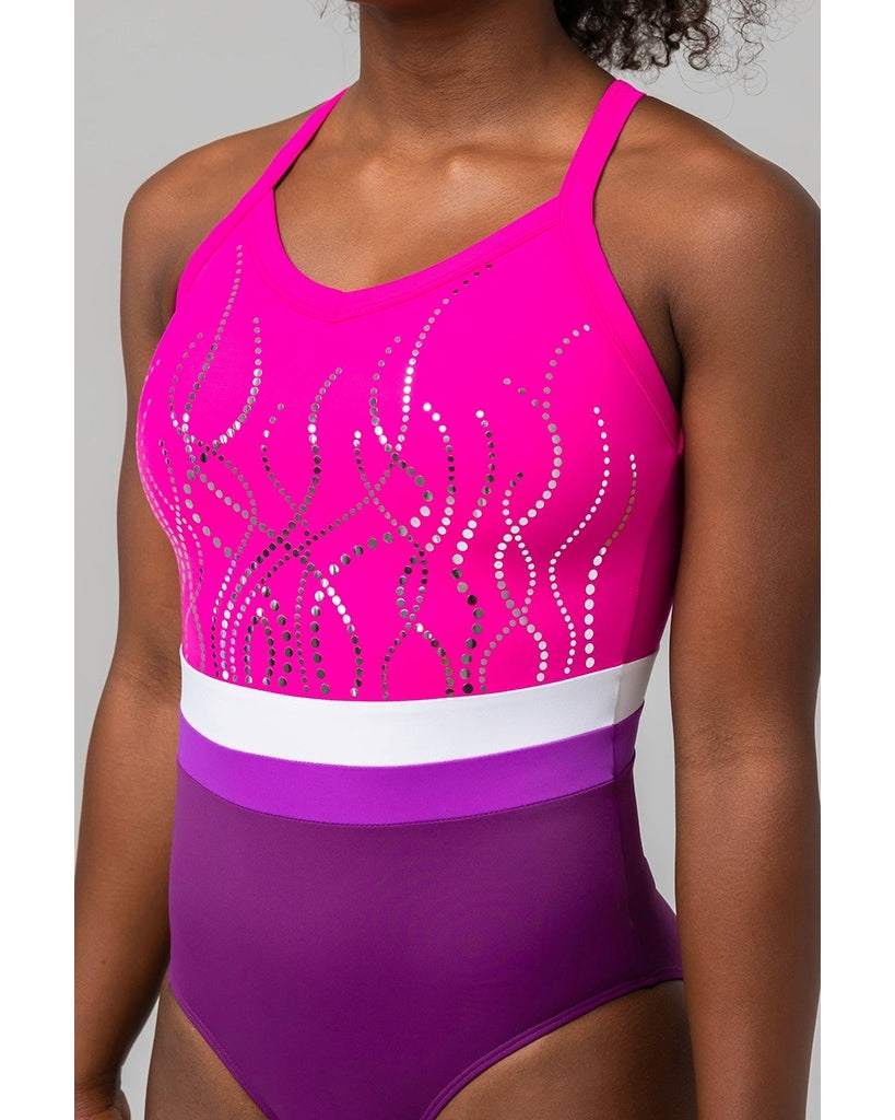 Sylvia P New Formation Gymnastic Leotard - Girls