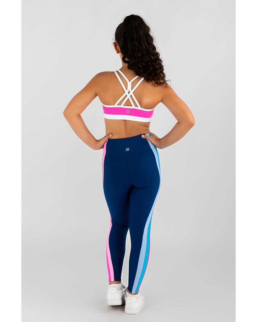 Sylvia P Shae Crop Top - Girls - Neon Pink / White