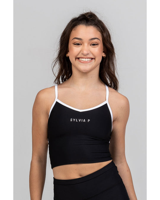 Sylvia P The Original Cropped Singlet - Girls - Black