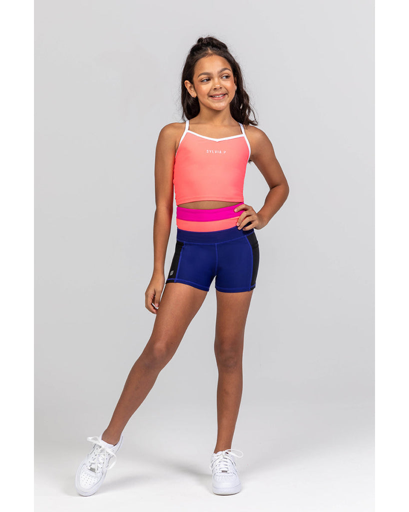 Sylvia P The Original Cropped Singlet - Girls - Cantaloupe - Dancewear - Tops - Dancewear Centre Canada