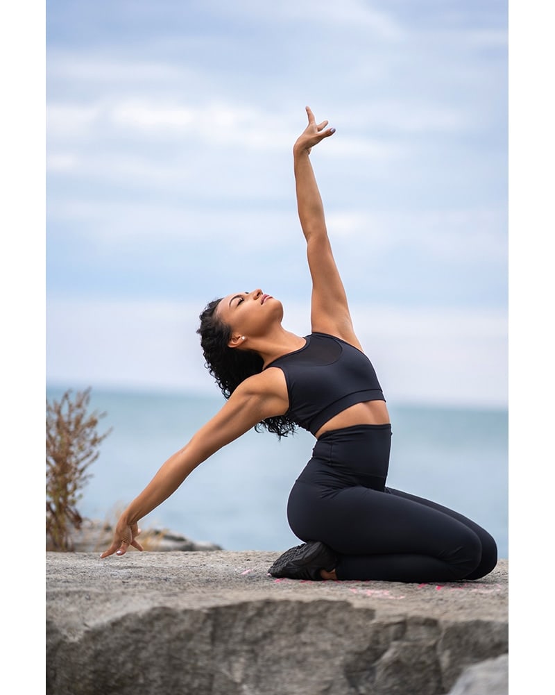 Tendu Active Black Swan Extend Leggings - Womens - Black - Activewear - Bottoms - Dancewear Centre Canada