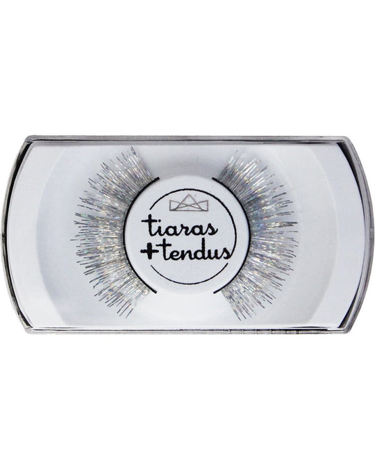 Tiaras + Tendus Metallic Bold Lash Dance Performance Eyelashes - Silver