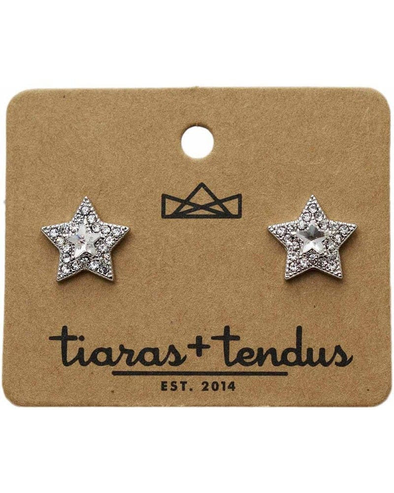 Tiaras + Tendus 14mm Dance Competition Star Stud Rhinestone Earrings - Accessories - Jewelry - Dancewear Centre Canada