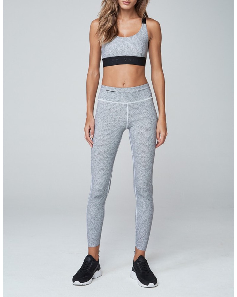 Varley Bates Legging - Womens - Black/White Herringbone - Activewear - Bottoms - Dancewear Centre Canada