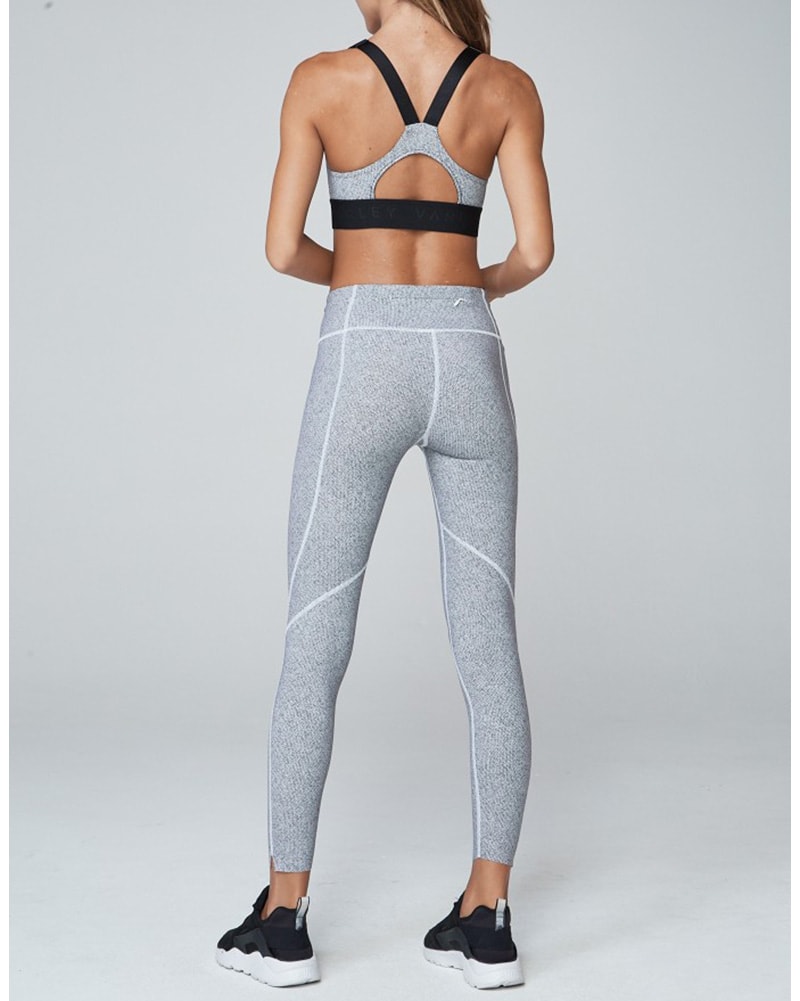 Varley Bates Legging - Womens - Black/White Herringbone - Activewear - Bottoms - Dancewear Centre Canada