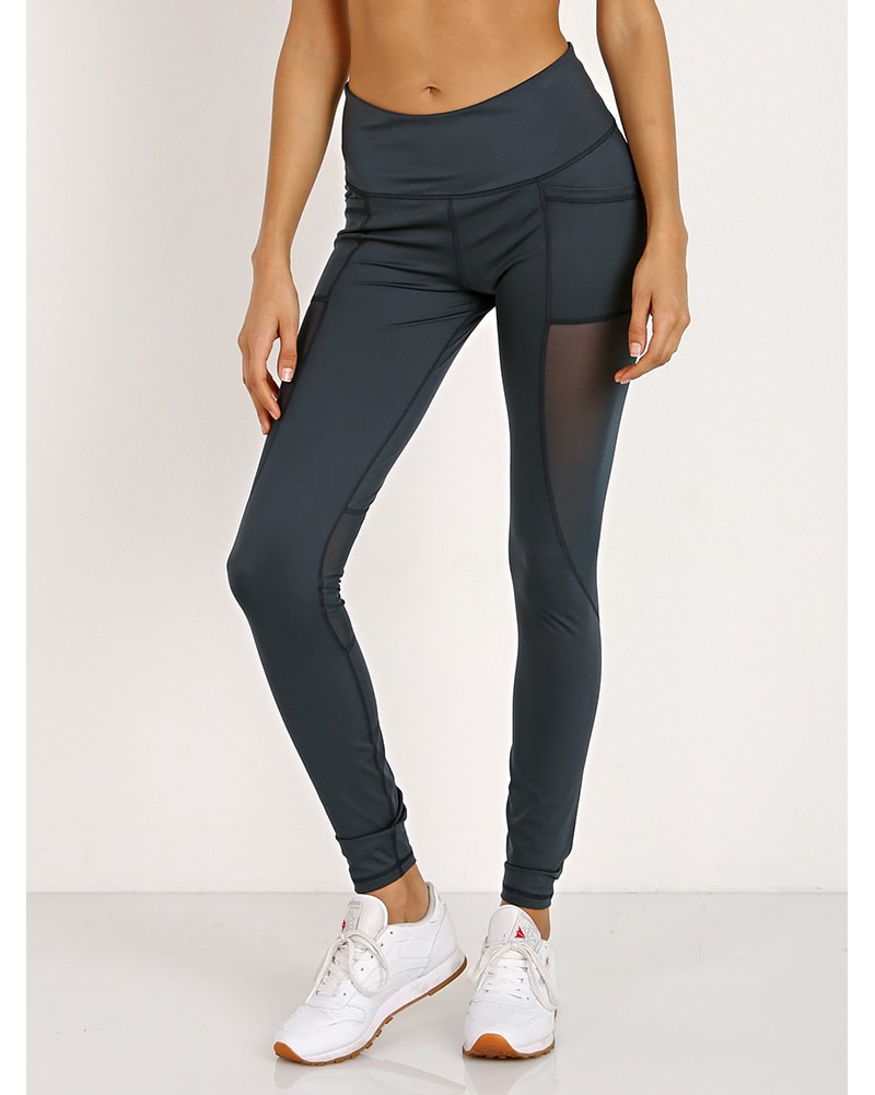 Varley Venice Mesh Legging - Womens - Deep Sea Green - Activewear - Bottoms - Dancewear Centre Canada