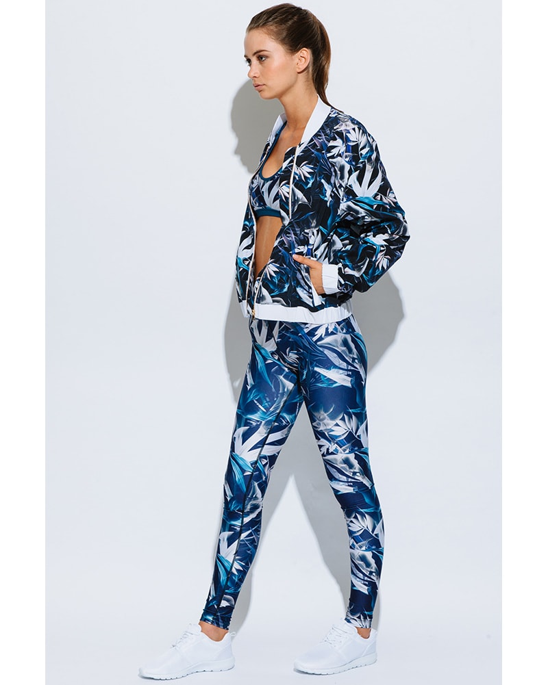 We Are Handsome Active Legging - Womens - Coriolis Print - Activewear - Bottoms - Dancewear Centre Canada