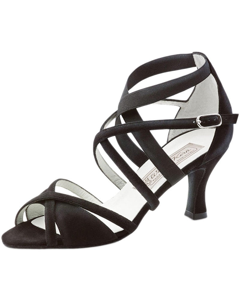 Werner Kern Elsa Cross Strap Suede 6.5 cm Latin Ballroom Shoes - Womens - Dance Shoes - Ballroom & Salsa Shoes - Dancewear Centre Canada