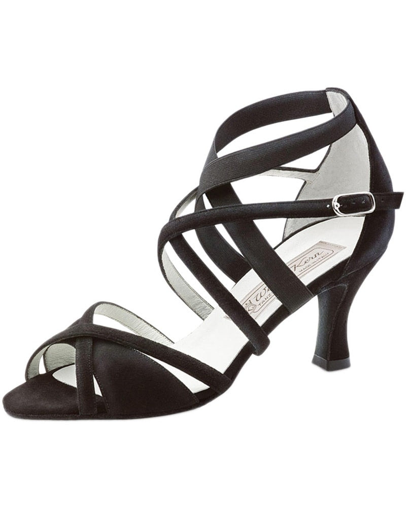 Werner Kern Elsa Cross Strap Suede 6.5 cm Latin Ballroom Shoes - Womens - Dance Shoes - Ballroom &amp; Salsa Shoes - Dancewear Centre Canada
