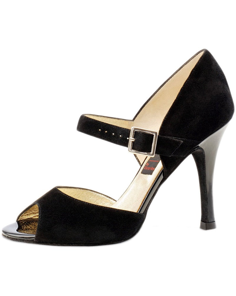 Werner Kern Nora Nueva Epoca Buckle Goatskin Suede 9 cm Latin Ballroom Shoes - Womens - Dance Shoes - Ballroom & Salsa Shoes - Dancewear Centre Canada