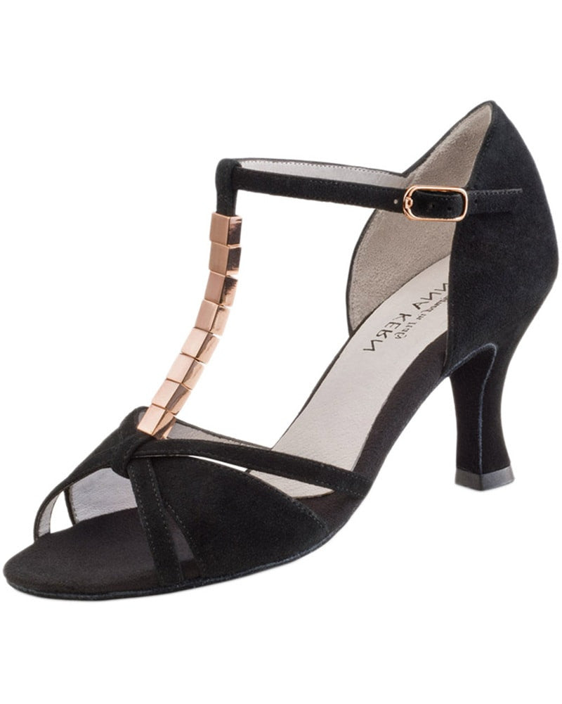 Werner Kern Metal Decal Suede 6 cm Latin Ballroom Shoes - 690-60 Womens - Dance Shoes - Ballroom & Salsa Shoes - Dancewear Centre Canada