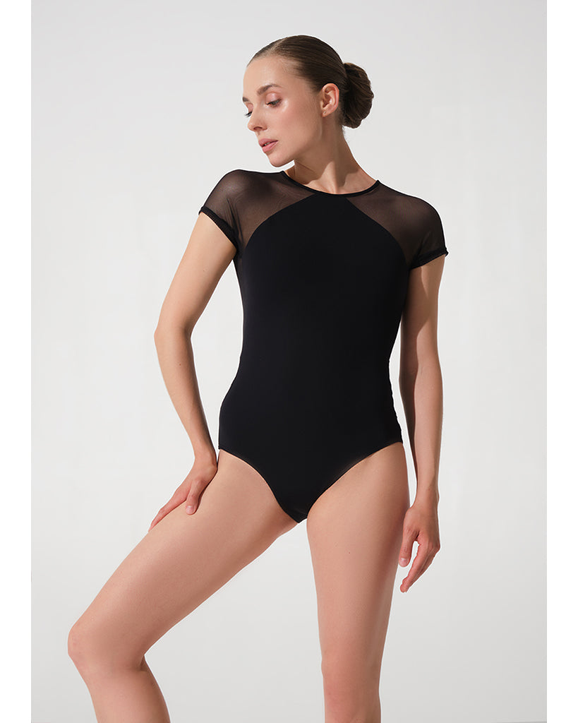 Grishko Nanette Open Mesh Back Cap Sleeve Leotard - DA2078MP Womens - Dancewear - Bodysuits &amp; Leotards - Dancewear Centre Canada