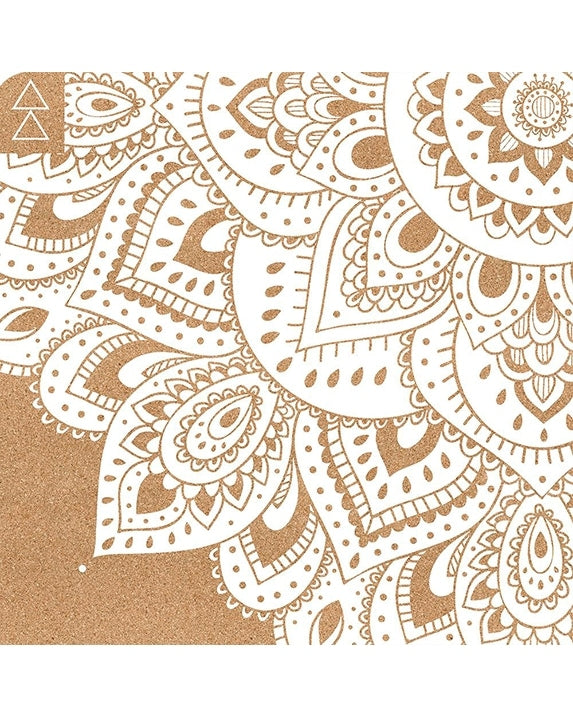 Yoga Design Lab Cork Travel Yoga Mat 1.5mm - Mandala White - Dancewear  Centre