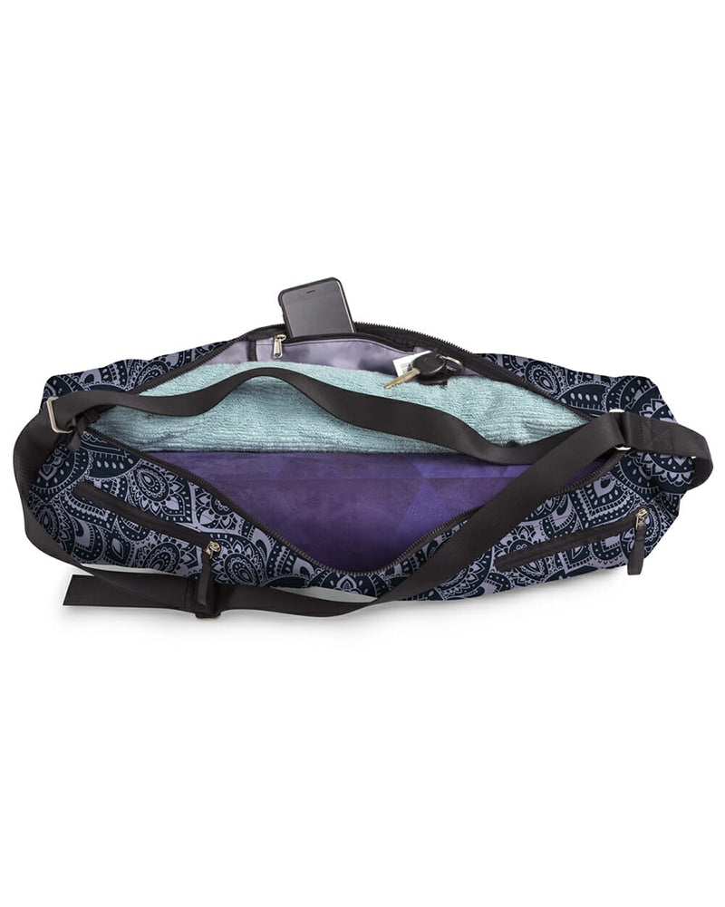 Yoga Design Lab Yoga Mat Bag - Mandala Charcoal Print - Accessories - Yoga - Dancewear Centre Canada