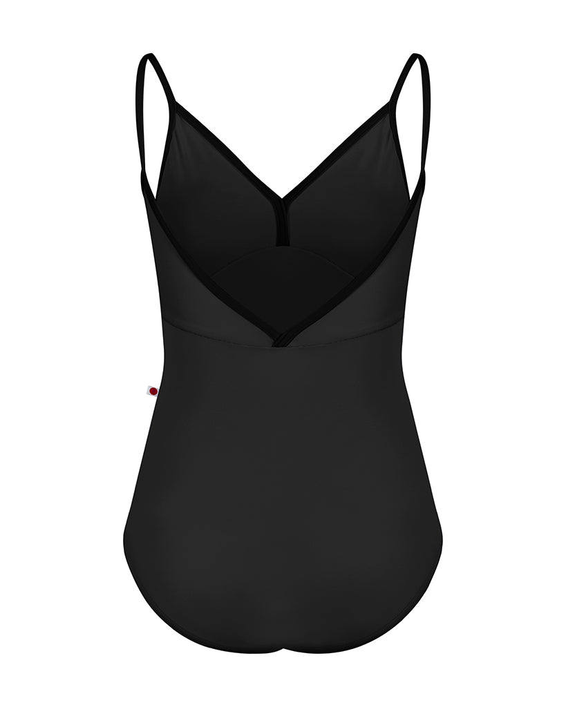 Yumiko Daria V-Front & Back Camisole Leotard - Womens - Black - Dancewear - Bodysuits & Leotards - Dancewear Centre Canada