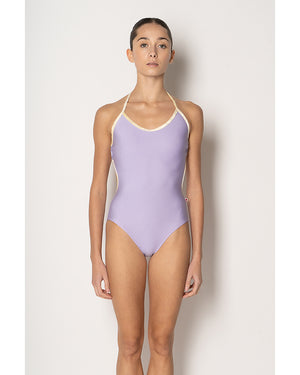 Yumiko Kate Halter Tie Back High Cut Leotard - Womens - Poem / Vanilla -  Dancewear Centre