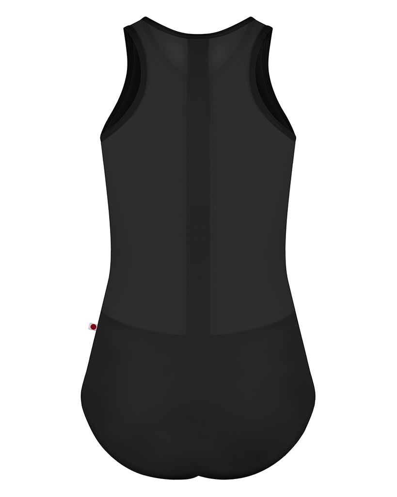 Yumiko Sasha Mesh Front Zip Mesh Back Sleeveless Leotard - Womens - Dancewear - Bodysuits &amp; Leotards - Dancewear Centre Canada