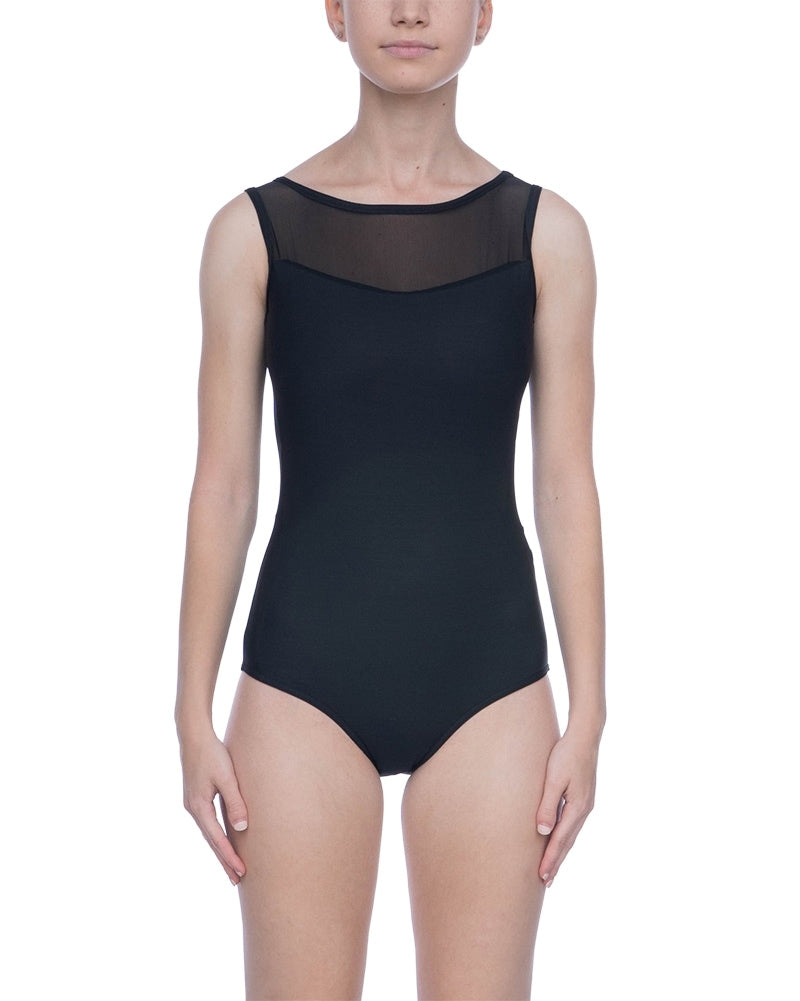 Yumiko Meagan Mesh Open Mesh Back Sleeveless Leotard - Womens - Dancewear - Bodysuits &amp; Leotards - Dancewear Centre Canada