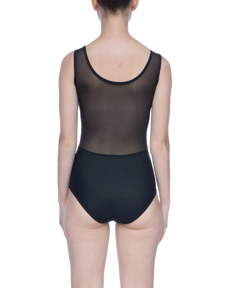 Yumiko Meagan Mesh Open Mesh Back Sleeveless Leotard - Womens - Dancewear - Bodysuits &amp; Leotards - Dancewear Centre Canada