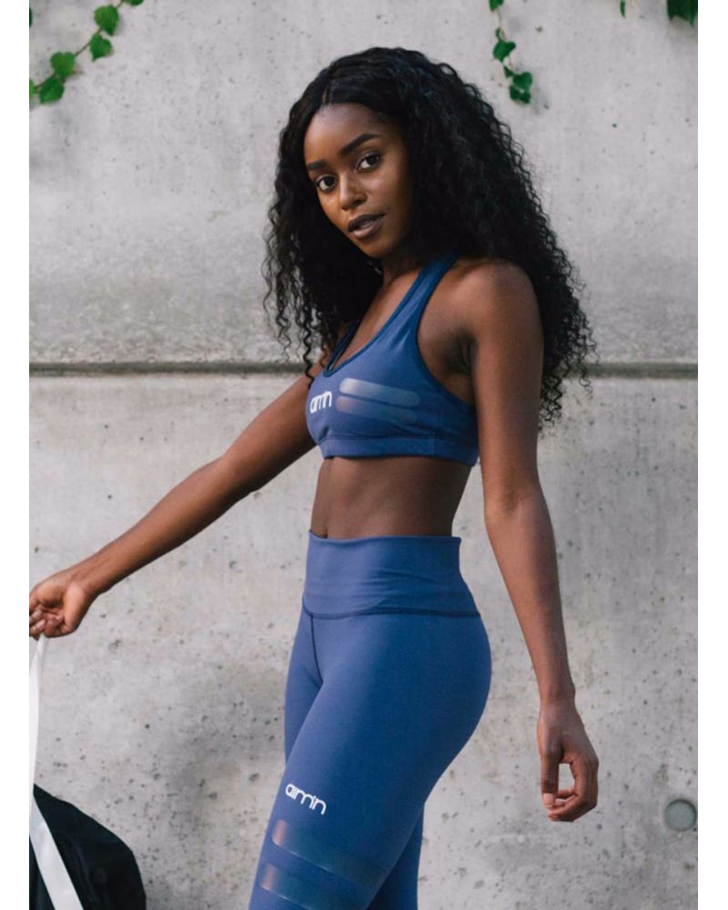 aimn Tribe Bra - Womens - Navy - Activewear - Tops - Dancewear Centre Canada