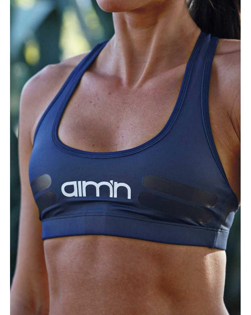 aimn Tribe Bra - Womens - Navy - Activewear - Tops - Dancewear Centre Canada