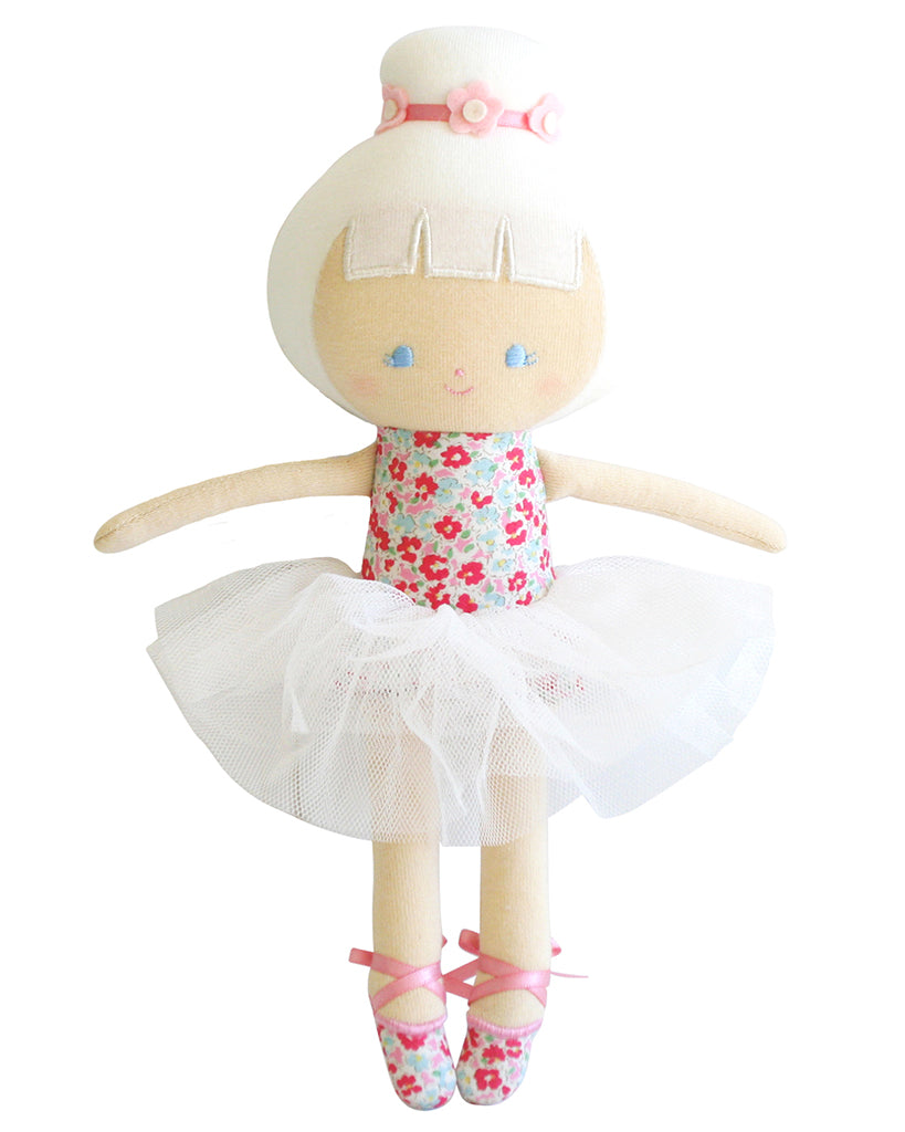 Alimrose Baby Ballerina Plush Doll 25cm - Sweet Floral - Accessories - Dance Gifts - Dancewear Centre Canada