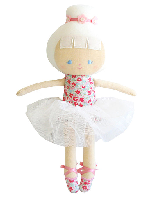 Alimrose Baby Ballerina Plush Doll 25cm - Sweet Floral