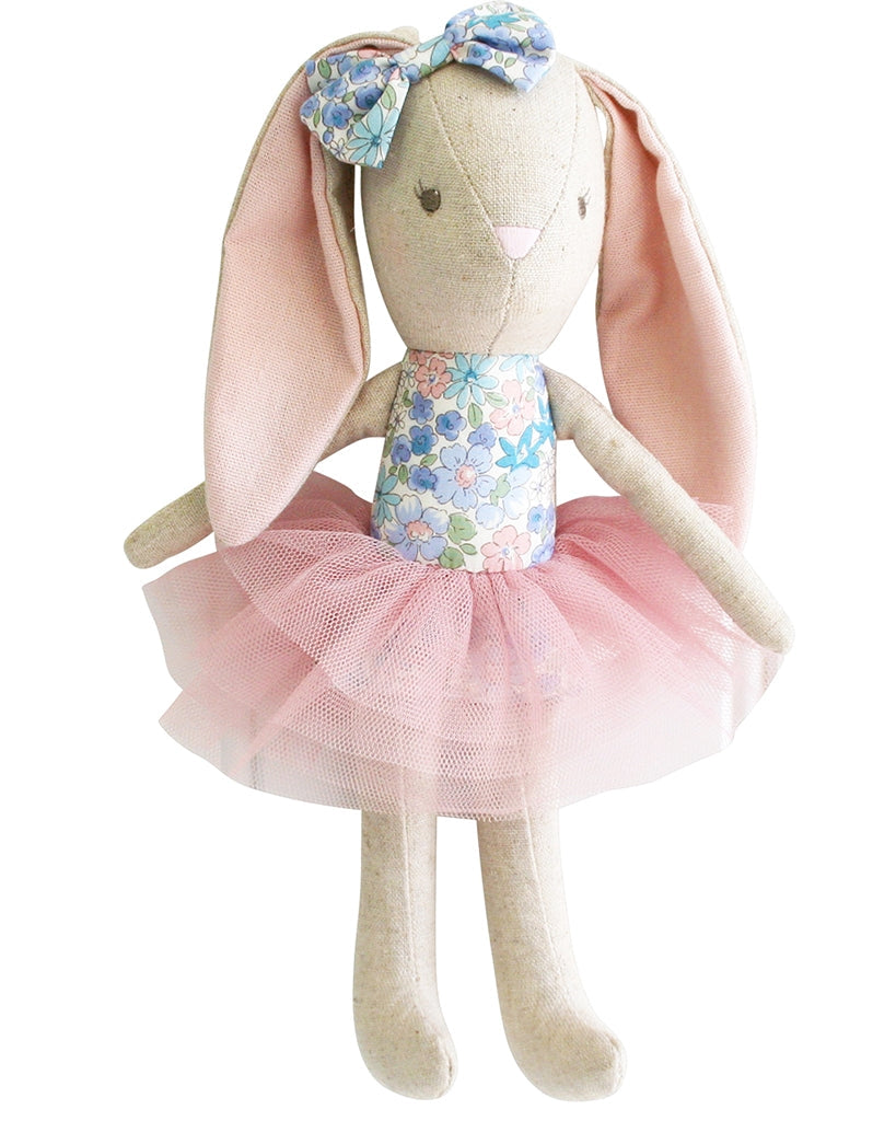 Alimrose Baby Pearl Bunny Ballerina Toy 26cm - Liberty Blue - Accessories - Dance Gifts - Dancewear Centre Canada