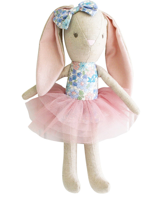 Alimrose Baby Pearl Bunny Ballerina Toy 26cm - Liberty Blue