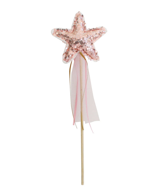 Alimrose Star Wand - Sequin Rose Gold