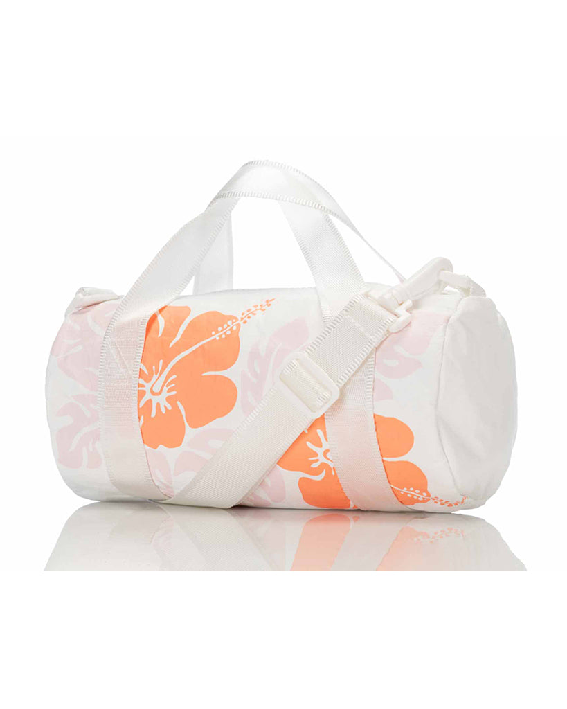 Aloha Collection - Mini Big Island Hibiscus Splash Proof Duffle - Creamsicle - Accessories - Dance Bags - Dancewear Centre Canada