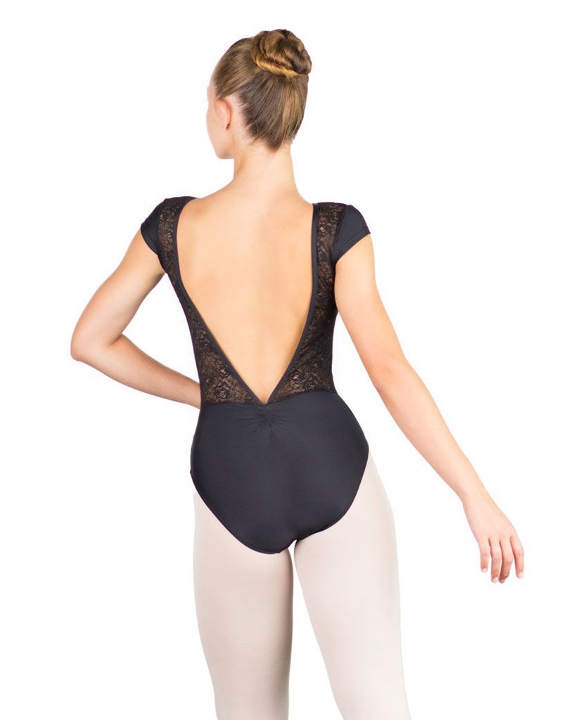Ballet Rosa Maeva Boatneck Lace V-Back Cap Sleeve Leotard - Womens - Dancewear - Bodysuits & Leotards - Dancewear Centre Canada