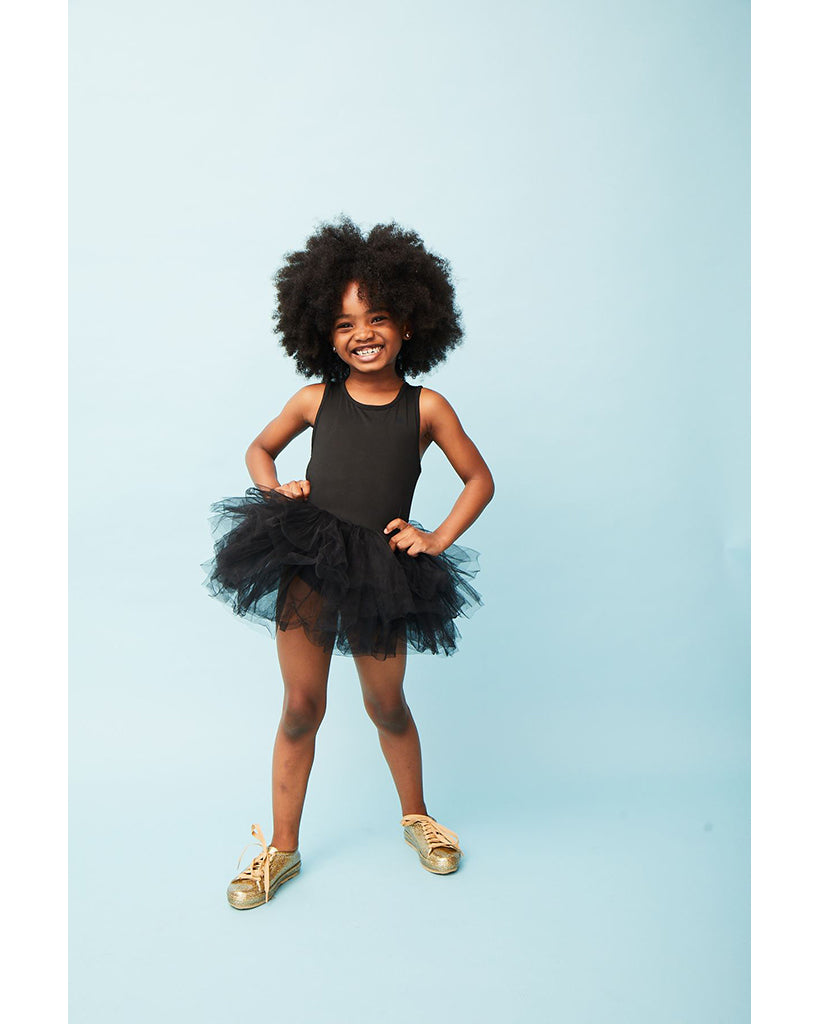 Black 1st Birthday Tutu Dress For Baby Girl